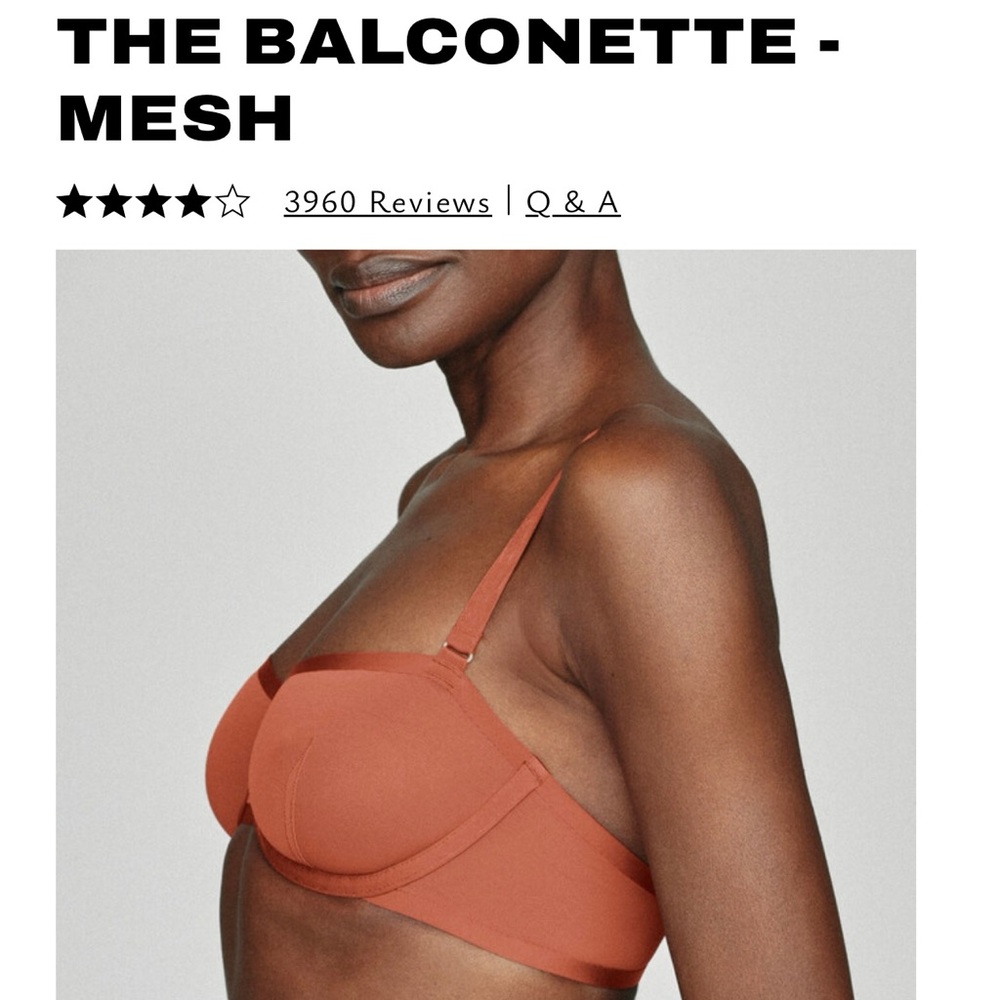 Cuup Balconette Mesh Bra in Clay